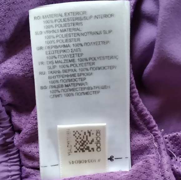 Purple Adidas Climalite Marathon Shorts - Picture 9 of 9